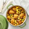 imageMartha by Martha Stewart 5 QT Enameled Cast Iron Dutch Oven wLid  CobblestoneBay Leaf