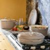 imageMartha by Martha Stewart 5 QT Enameled Cast Iron Dutch Oven wLid  CobblestoneCobblestone