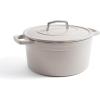 imageMartha by Martha Stewart 5 QT Enameled Cast Iron Dutch Oven wLid  CobblestoneCobblestone