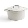 imageMartha by Martha Stewart 5 QT Enameled Cast Iron Dutch Oven wLid  CobblestoneCrescent Moon