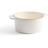 imageMartha by Martha Stewart 5 QT Enameled Cast Iron Dutch Oven wLid  CobblestoneCrescent Moon