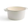 imageMartha by Martha Stewart 5 QT Enameled Cast Iron Dutch Oven wLid  CobblestoneCrescent Moon
