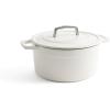 imageMartha by Martha Stewart 5 QT Enameled Cast Iron Dutch Oven wLid  CobblestoneCrescent Moon