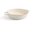 imageMartha by Martha Stewart 5 QT Enameled Cast Iron Dutch Oven wLid  CobblestoneCrescent Moon