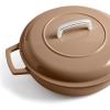 imageMartha by Martha Stewart 5 QT Enameled Cast Iron Dutch Oven wLid  CobblestoneGanache