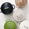 imageMartha by Martha Stewart 5 QT Enameled Cast Iron Dutch Oven wLid  CobblestoneGanache
