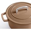 imageMartha by Martha Stewart 5 QT Enameled Cast Iron Dutch Oven wLid  CobblestoneGanache