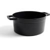 imageMartha by Martha Stewart 5 QT Enameled Cast Iron Dutch Oven wLid  CobblestoneObsidian