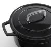 imageMartha by Martha Stewart 5 QT Enameled Cast Iron Dutch Oven wLid  CobblestoneObsidian