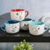 imagePeanuts Freckled Joy 23oz Stoneware Soup Bowls wClear Lid 4Pack Assorted Colors23oz Snoopy Soup Bowls w Lid