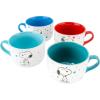 imagePeanuts Freckled Joy 23oz Stoneware Soup Bowls wClear Lid 4Pack Assorted Colors23oz Snoopy Soup Bowls w Lid
