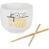 imagePeanuts Freckled Joy 23oz Stoneware Soup Bowls wClear Lid 4Pack Assorted Colors6 Foodie Ramen Bowl