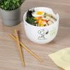 imagePeanuts Freckled Joy 23oz Stoneware Soup Bowls wClear Lid 4Pack Assorted Colors6 Munch Ramen Bowl