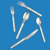 imageSur La Table Kitchen Essentials 20 Piece Flatware Silverware Set  Stainless Steel Utensils  Forks Spoons Knives  LinenLinen