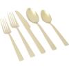 imageGibson Elite Earlston 20Piece Flatware Silverware Set  Stainless Steel Utensils  Forks Spoons Knives  Service for 4  Matte Champagne GoldMatte Champagne Gold