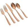 imageGibson Elite Flatware Set Service for 4 20pcs Rose Gold