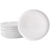 imageGibson Home Oslo 8Piece Porcelain Chip and Scratch Resistant Dinner Plate Set White