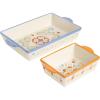 imageLaurie Gates by Gibson Hand Painted Tierra Mix and Match Bakeware Set 2Piece Bakeware Set 16qt ampamp 39qt Assorted