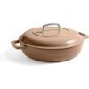 imageMartha by Martha Stewart 5 QT Enameled Cast Iron Dutch Oven wLid  CobblestoneGanache