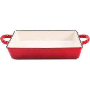 imageCrockPot 2Piece Ceramic Bakeware Set 2Piece RedScarlet Red