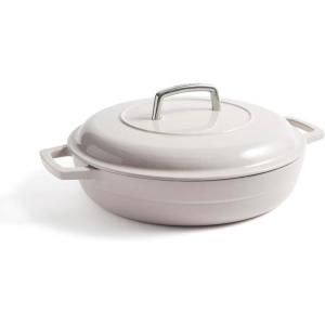 imageMartha by Martha Stewart 5 QT Enameled Cast Iron Dutch Oven wLid  CobblestoneCobblestone