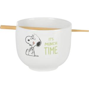 imagePeanuts Freckled Joy 23oz Stoneware Soup Bowls wClear Lid 4Pack Assorted Colors6 Munch Ramen Bowl