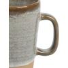imageGibson Elite 16 Piece Dreamweaver Double Bowl Terracotta Reactive Dinnerware Set  Sand Cream Service for 4 16pcsEarthy Brown Mugs
