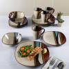 imageGibson Elite Althea Reactive Dinnerware Set Teal Service for 4 16pcsMulticolor