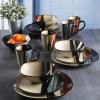 imageGibson Elite Althea Reactive Dinnerware Set Teal Service for 4 16pcsTeal