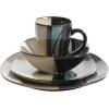 imageGibson Elite Althea Reactive Dinnerware Set Teal Service for 4 16pcsTeal