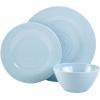 imageGibson Home Brist Melamine Plastic Dinnerware Set Service for Four 12pcs Pastels