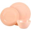 imageGibson Home Brist Melamine Plastic Dinnerware Set Service for Four 12pcs Pastels