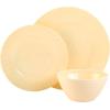 imageGibson Home Brist Melamine Plastic Dinnerware Set Service for Four 12pcs Pastels