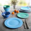 imageGibson Home Melamine Dinnerware Set Service for Four 12pcs Blue Brist