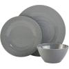 imageGibson Home Melamine Dinnerware Set Service for Four 12pcs Blue Brist
