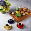imageGibson Home Modani 2 Pack Large 165 OZ Ceramic Mugs Set with Removable Cork Bottom and Lid  BlackAssorted