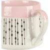 imageGibson Home Modani 2 Pack Large 165 OZ Ceramic Mugs Set with Removable Cork Bottom and Lid  BlackMorning Mist