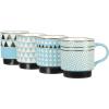 imageGibson Home Modani 2 Pack Large 165 OZ Ceramic Mugs Set with Removable Cork Bottom and Lid  BlackPrimevalley