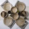 imageGibson Home Woodlands Round Melamine Plastic Dinnerware Set Service for Four 16pcs Wood
