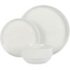 imageGibson Home Zen Buffet Porcelain Dinnerware Set Service for 8 40pcs White EmbossedWhite Round  18pcs
