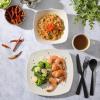 imageGibson Home Zen Buffet Porcelain Dinnerware Set Service for 8 40pcs White EmbossedWhite Soft Square  24pcs