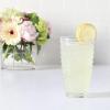 imageMartha Stewart Chauncey 4Pack 142 oz Hobnail Handmade Glass Goblet  PinkClear Hobnail