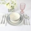 imageMartha Stewart Chauncey 4Pack 142 oz Hobnail Handmade Glass Goblet  PinkPink Hobnail