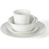 imageMartha Stewart Cliffield High Fired 16Piece Porcelain Chip and Scratch Resistant Plates Bowls and Mugs Dinnerware Set Service for 4  WhiteWhite