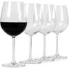 imageMartha Stewart Farrow 18 OZ Large Stemless Multipurpose Wine Glasses Set For Red or White Wine Set of 4Clear Glass