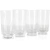 imageMartha Stewart Farrow 18 OZ Large Stemless Multipurpose Wine Glasses Set For Red or White Wine Set of 4Clear Glass