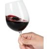 imageMartha Stewart Farrow 18 OZ Large Stemless Multipurpose Wine Glasses Set For Red or White Wine Set of 4Clear Glass
