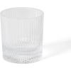 imageMartha Stewart Farrow 18 OZ Large Stemless Multipurpose Wine Glasses Set For Red or White Wine Set of 4Clear Glass