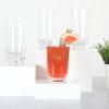 imageMartha Stewart Farrow 18 OZ Large Stemless Multipurpose Wine Glasses Set For Red or White Wine Set of 4Clear Glass