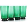 imageMartha Stewart Farrow 18 OZ Large Stemless Multipurpose Wine Glasses Set For Red or White Wine Set of 4Jade Green Glass